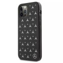 Mercedes Etui Mercedes MEHCP12LESPBK do iPhone 12 Pro Max 6,7" hardcase Silver Stars Pattern czarny/black
