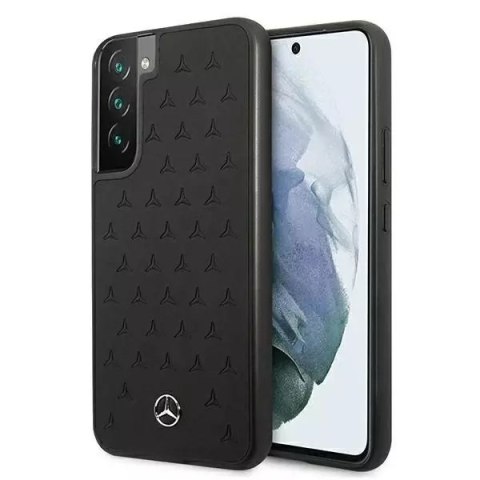 Mercedes Etui Mercedes MEHCS22MPSQBK do Galaxy S22+ S906 hardcase Leather Stars Pattern czarny/black Mercedes Etui Mercedes MEHCS22MPSQBK do Galaxy S22+ S906 hardcase Leather Stars Pattern czarny/black