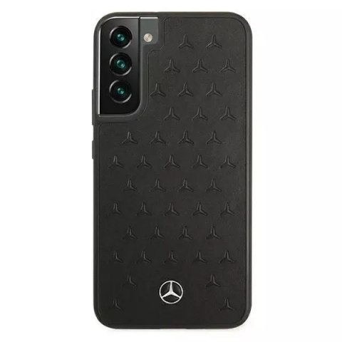 Mercedes Etui Mercedes MEHCS22MPSQBK do Galaxy S22+ S906 hardcase Leather Stars Pattern czarny/black Mercedes Etui Mercedes MEHCS22MPSQBK do Galaxy S22+ S906 hardcase Leather Stars Pattern czarny/black
