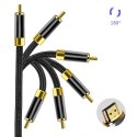 ProducentTymczasowy Kabel Przewód HDMI-HDMI 2.1 8K 60Hz 4K 120Hz do przekazywania obrazu i dźwięku Premium HQ 3m