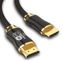 ProducentTymczasowy Kabel Przewód HDMI-HDMI 2.1 8K 60Hz 4K 120Hz do przekazywania obrazu i dźwięku Premium HQ 3m