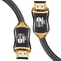ProducentTymczasowy Kabel Przewód HDMI-HDMI 2.1 8K 60Hz 4K 120Hz do przekazywania obrazu i dźwięku Premium HQ 3m