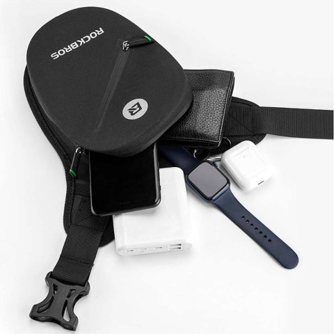 RockBros Szaszetka biodrowa nerka wodoodporna RockBros Belt Bag Waterproof AS-081 torba na biodro na akcesoria Czarna RockBros Szaszetka biodrowa nerka wodoodporna RockBros Belt Bag Waterproof AS-081 torba na biodro na akcesoria Czarna