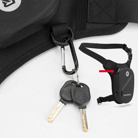 RockBros Szaszetka biodrowa nerka wodoodporna RockBros Belt Bag Waterproof AS-081 torba na biodro na akcesoria Czarna RockBros Szaszetka biodrowa nerka wodoodporna RockBros Belt Bag Waterproof AS-081 torba na biodro na akcesoria Czarna