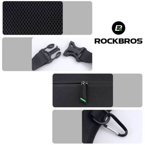 RockBros Szaszetka biodrowa nerka wodoodporna RockBros Belt Bag Waterproof AS-081 torba na biodro na akcesoria Czarna RockBros Szaszetka biodrowa nerka wodoodporna RockBros Belt Bag Waterproof AS-081 torba na biodro na akcesoria Czarna