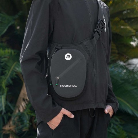 RockBros Szaszetka biodrowa nerka wodoodporna RockBros Belt Bag Waterproof AS-081 torba na biodro na akcesoria Czarna RockBros Szaszetka biodrowa nerka wodoodporna RockBros Belt Bag Waterproof AS-081 torba na biodro na akcesoria Czarna