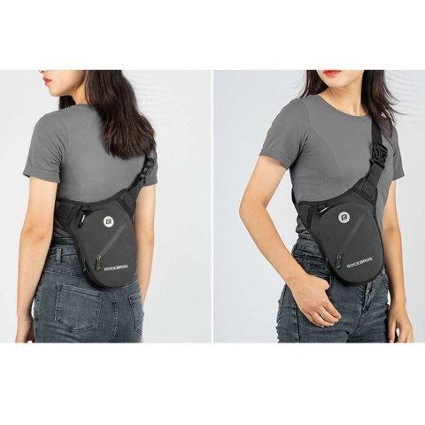 RockBros Szaszetka biodrowa nerka wodoodporna RockBros Belt Bag Waterproof AS-081 torba na biodro na akcesoria Czarna RockBros Szaszetka biodrowa nerka wodoodporna RockBros Belt Bag Waterproof AS-081 torba na biodro na akcesoria Czarna