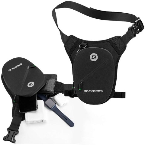 RockBros Szaszetka biodrowa nerka wodoodporna RockBros Belt Bag Waterproof AS-081 torba na biodro na akcesoria Czarna RockBros Szaszetka biodrowa nerka wodoodporna RockBros Belt Bag Waterproof AS-081 torba na biodro na akcesoria Czarna