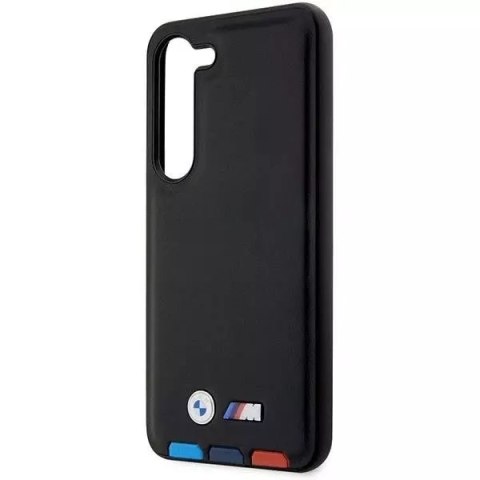 Samsung Etui BMW do Samsung Galaxy S23 Leather Stamp Tricolor czarny Samsung Etui BMW do Samsung Galaxy S23 Leather Stamp Tricolor czarny