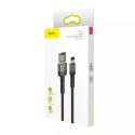 Baseus Kabel Lightning USB (dwustronny) Baseus Cafule 2,4A 1m (szaro-czarny)