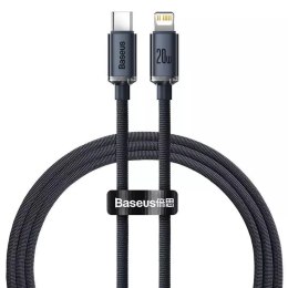 Baseus Kabel USB-C do Lightning Baseus Crystal, 20W, PD, 1.2m (czarny)