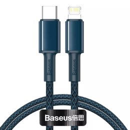 Baseus Kabel USB-C do Lightning Baseus High Density Braided, 20W, 5A, PD, 2m (niebieski)