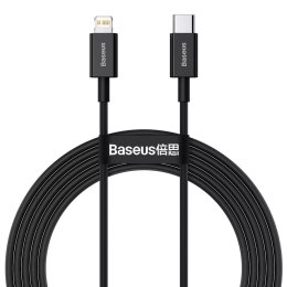 Baseus Kabel USB-C do Lightning Baseus Superior Series, 20W, PD, 2m (czarny)
