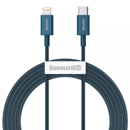 Baseus Kabel USB-C do Lightning Baseus Superior Series, 20W, PD, 2m (niebieski)