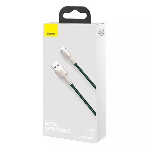 Baseus Kabel USB do Lightning Baseus Cafule, 2.4A, 2m (zielony) Baseus Kabel USB do Lightning Baseus Cafule, 2.4A, 2m (zielony)