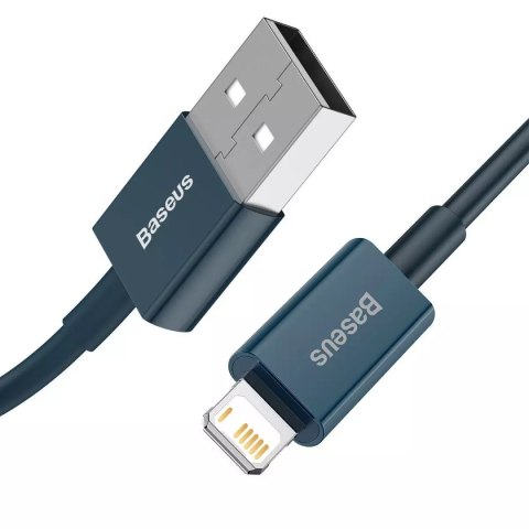 Baseus Kabel USB do Lightning Baseus Superior Series, 2.4A, 1m (niebieski) Baseus Kabel USB do Lightning Baseus Superior Series, 2.4A, 1m (niebieski)