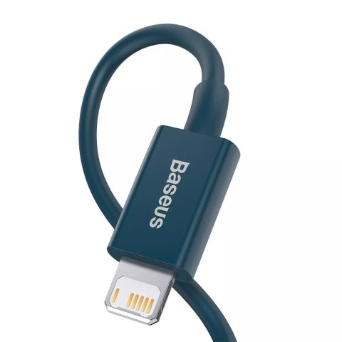 Baseus Kabel USB do Lightning Baseus Superior Series, 2.4A, 1m (niebieski) Baseus Kabel USB do Lightning Baseus Superior Series, 2.4A, 1m (niebieski)