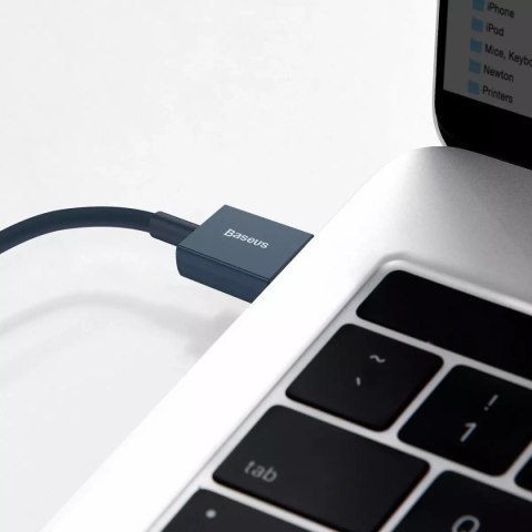 Baseus Kabel USB do Lightning Baseus Superior Series, 2.4A, 1m (niebieski) Baseus Kabel USB do Lightning Baseus Superior Series, 2.4A, 1m (niebieski)