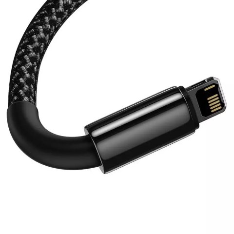 Baseus Kabel USB do Lightning Baseus Tungsten Gold, 2.4A, 1m (czarny) Baseus Kabel USB do Lightning Baseus Tungsten Gold, 2.4A, 1m (czarny)