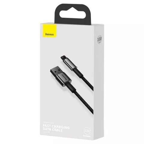 Baseus Kabel USB do Lightning Baseus Tungsten Gold, 2.4A, 1m (czarny) Baseus Kabel USB do Lightning Baseus Tungsten Gold, 2.4A, 1m (czarny)