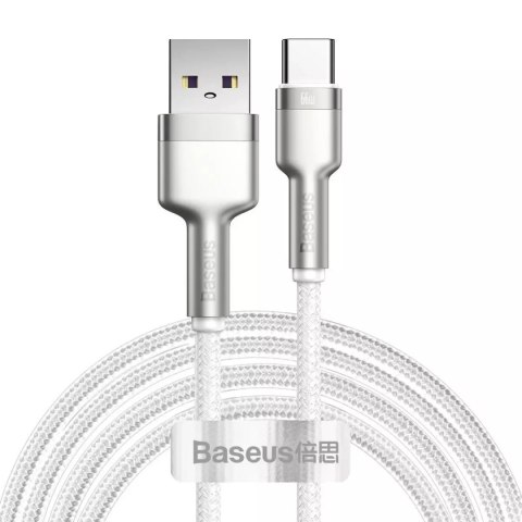 Baseus Kabel USB do USB-C Baseus Cafule, 66W, 2m (biały) Baseus Kabel USB do USB-C Baseus Cafule, 66W, 2m (biały)