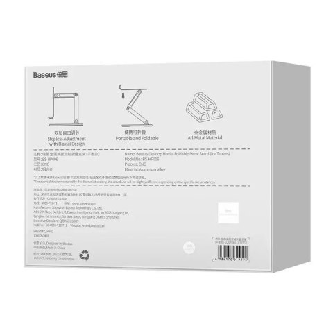 Baseus Podstawka stojak uchwyt Baseus Biaxial na tablet (szara) Baseus Podstawka stojak uchwyt Baseus Biaxial na tablet (szara)