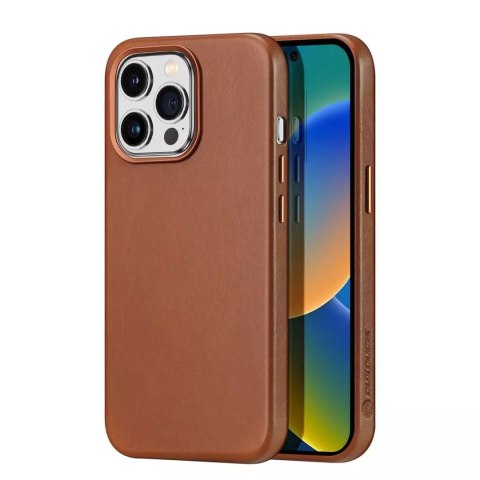 Dux Ducis Etui Dux Ducis Naples do iPhone 14 Pro Max magnetyczny skórzany pokrowiec MagSafe brązowe