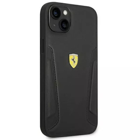 Ferrari Eti na telefon Ferrari FEHCP14MRBUK do Apple iPhone 14 Plus 6,7" czarny/black hardcase Leather Stamp Sides Ferrari Eti na telefon Ferrari FEHCP14MRBUK do Apple iPhone 14 Plus 6,7" czarny/black hardcase Leather Stamp Sides