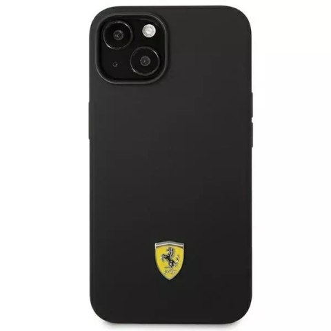 Ferrari Eti na telefon Ferrari FEHCP14MSIBBK do Apple iPhone 14 Plus 6,7" czarny/black hardcase Silicone Metal Logo Ferrari Eti na telefon Ferrari FEHCP14MSIBBK do Apple iPhone 14 Plus 6,7" czarny/black hardcase Silicone Metal Logo