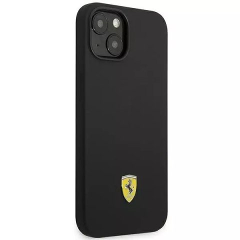 Ferrari Eti na telefon Ferrari FEHCP14MSIBBK do Apple iPhone 14 Plus 6,7" czarny/black hardcase Silicone Metal Logo Ferrari Eti na telefon Ferrari FEHCP14MSIBBK do Apple iPhone 14 Plus 6,7" czarny/black hardcase Silicone Metal Logo