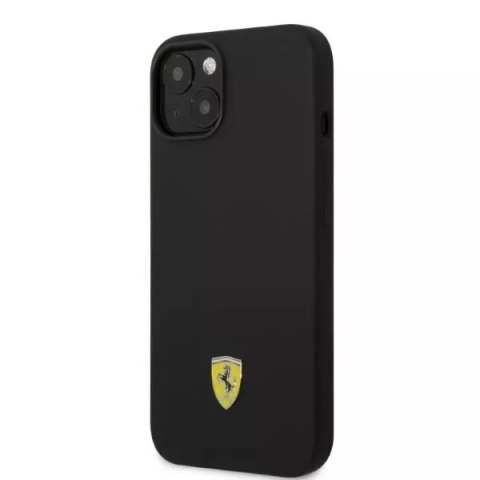 Ferrari Eti na telefon Ferrari FEHMSIP14SBK do Apple iPhone 14 6,1" czarny/black hardcase Silicone Metal Logo Magsafe Ferrari Eti na telefon Ferrari FEHMSIP14SBK do Apple iPhone 14 6,1" czarny/black hardcase Silicone Metal Logo Magsafe
