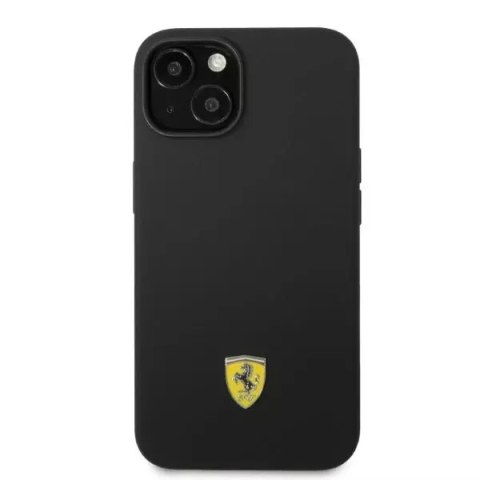 Ferrari Eti na telefon Ferrari FEHMSIP14SBK do Apple iPhone 14 6,1" czarny/black hardcase Silicone Metal Logo Magsafe Ferrari Eti na telefon Ferrari FEHMSIP14SBK do Apple iPhone 14 6,1" czarny/black hardcase Silicone Metal Logo Magsafe
