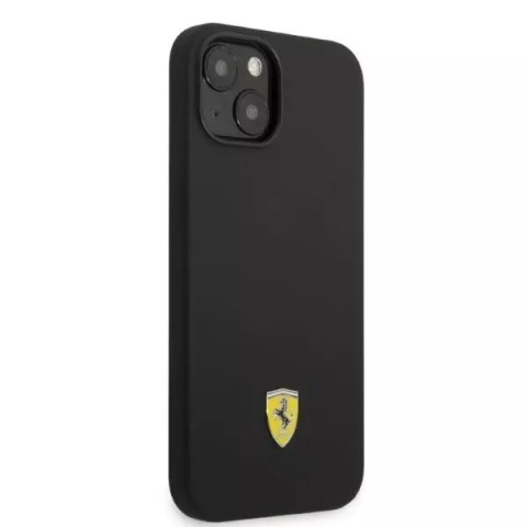 Ferrari Eti na telefon Ferrari FEHMSIP14SBK do Apple iPhone 14 6,1" czarny/black hardcase Silicone Metal Logo Magsafe Ferrari Eti na telefon Ferrari FEHMSIP14SBK do Apple iPhone 14 6,1" czarny/black hardcase Silicone Metal Logo Magsafe