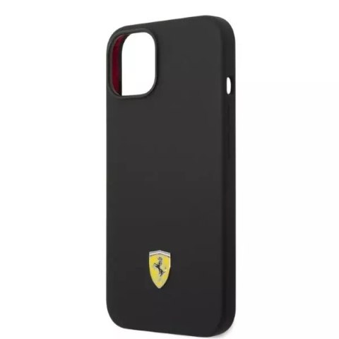 Ferrari Eti na telefon Ferrari FEHMSIP14SBK do Apple iPhone 14 6,1" czarny/black hardcase Silicone Metal Logo Magsafe Ferrari Eti na telefon Ferrari FEHMSIP14SBK do Apple iPhone 14 6,1" czarny/black hardcase Silicone Metal Logo Magsafe