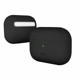 UNIQ Etui ochronne na słuchawki UNIQ etui Lino do Apple AirPods Pro Silicone czarny/ink black
