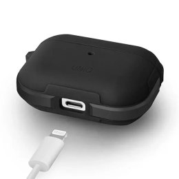 UNIQ Etui ochronne na słuchawki UNIQ etui Valencia do Apple AirPods Pro czarny/midnight black Antimicrobial