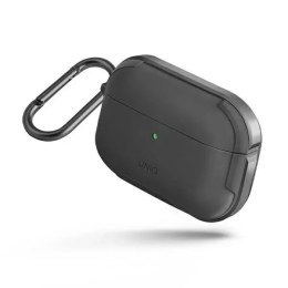 UNIQ Etui ochronne na słuchawki UNIQ etui Valencia do Apple AirPods Pro szary/gunmetal grey Antimicrobial