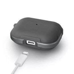 UNIQ Etui ochronne na słuchawki UNIQ etui Valencia do Apple AirPods Pro szary/gunmetal grey Antimicrobial