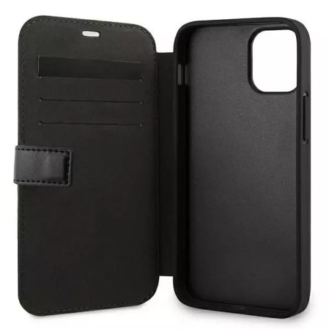 BMW Etui na telefon BMW BMFLBKP12SSLLBK do Apple iPhone 12 Mini 5,4" czarny/black book Signature BMW Etui na telefon BMW BMFLBKP12SSLLBK do Apple iPhone 12 Mini 5,4" czarny/black book Signature