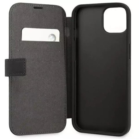 BMW Etui na telefon BMW BMFLBKP13SSLLBK do Apple iPhone 13 Mini 5,4" czarny/black book Signature BMW Etui na telefon BMW BMFLBKP13SSLLBK do Apple iPhone 13 Mini 5,4" czarny/black book Signature