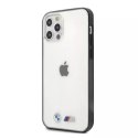 BMW Etui na telefon BMW BMHCP12LMBTOK do Apple iPhone 12 Pro Max 6,7" transparent hardcase Sandblast