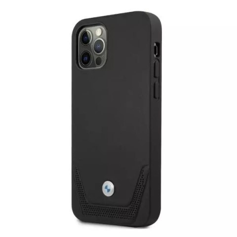 BMW Etui na telefon BMW BMHCP12LRSWPK do Apple iPhone 12 Pro Max 6,7" czarny/black hardcase Leather Perforate BMW Etui na telefon BMW BMHCP12LRSWPK do Apple iPhone 12 Pro Max 6,7" czarny/black hardcase Leather Perforate