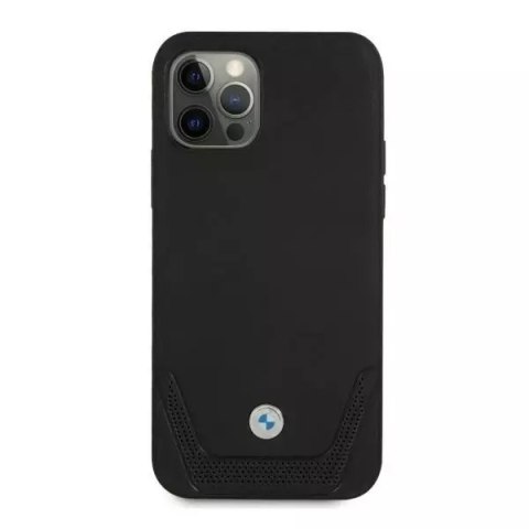 BMW Etui na telefon BMW BMHCP12LRSWPK do Apple iPhone 12 Pro Max 6,7" czarny/black hardcase Leather Perforate BMW Etui na telefon BMW BMHCP12LRSWPK do Apple iPhone 12 Pro Max 6,7" czarny/black hardcase Leather Perforate