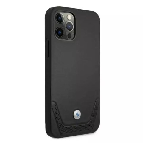 BMW Etui na telefon BMW BMHCP12LRSWPK do Apple iPhone 12 Pro Max 6,7" czarny/black hardcase Leather Perforate BMW Etui na telefon BMW BMHCP12LRSWPK do Apple iPhone 12 Pro Max 6,7" czarny/black hardcase Leather Perforate