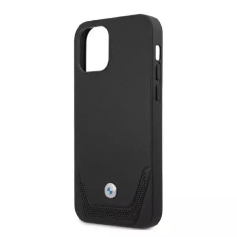 BMW Etui na telefon BMW BMHCP12LRSWPK do Apple iPhone 12 Pro Max 6,7" czarny/black hardcase Leather Perforate BMW Etui na telefon BMW BMHCP12LRSWPK do Apple iPhone 12 Pro Max 6,7" czarny/black hardcase Leather Perforate