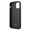 BMW Etui na telefon BMW BMHCP12LRSWPK do Apple iPhone 12 Pro Max 6,7" czarny/black hardcase Leather Perforate