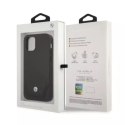 BMW Etui na telefon BMW BMHCP12LRSWPK do Apple iPhone 12 Pro Max 6,7" czarny/black hardcase Leather Perforate