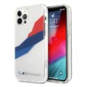 BMW Etui na telefon BMW BMHCP12LSKTGT do Apple iPhone 12 Pro Max 6,7" transparent hardcase Motorsport Tricolor