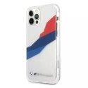 BMW Etui na telefon BMW BMHCP12LSKTGT do Apple iPhone 12 Pro Max 6,7" transparent hardcase Motorsport Tricolor