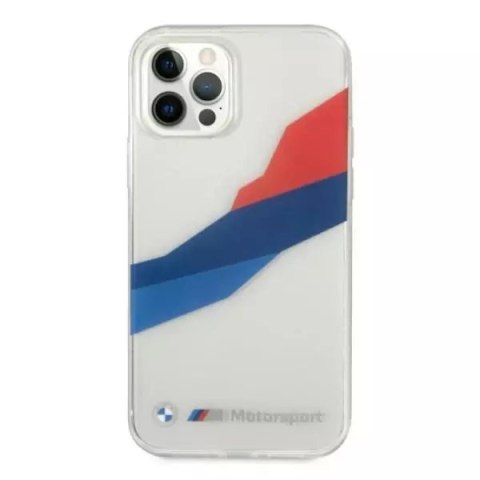 BMW Etui na telefon BMW BMHCP12LSKTGT do Apple iPhone 12 Pro Max 6,7" transparent hardcase Motorsport Tricolor BMW Etui na telefon BMW BMHCP12LSKTGT do Apple iPhone 12 Pro Max 6,7" transparent hardcase Motorsport Tricolor